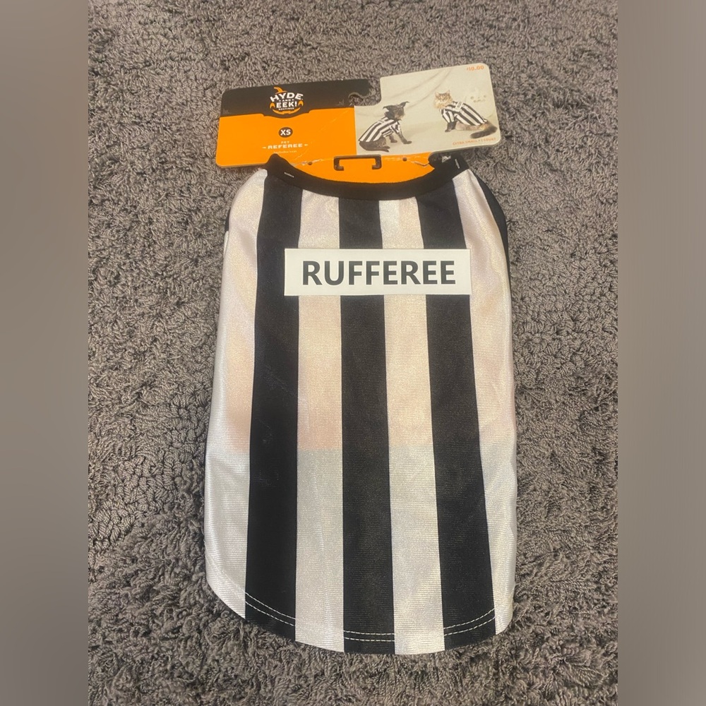 Hyde and Eek! Striped Ruferee Shirt - Black & White-Dog or Cat